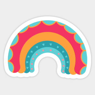 Funky rainbow Sticker